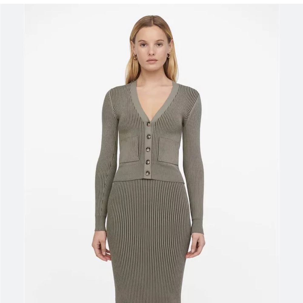 NWOT Anine Bing Layla cardigan in green khaki